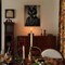 Halloween Black Cat Canvas Framed Wall Art - 15L" x 11.5W" (C001)